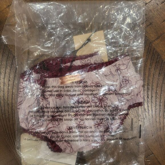 Dolls Kill x Daydream Nation On My Mind Floral Thong Meduim Blush - Picture 3 of 9